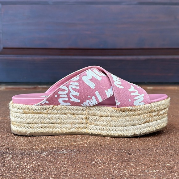 Miu Miu Platform Espadrilles - Picture 10 of 16